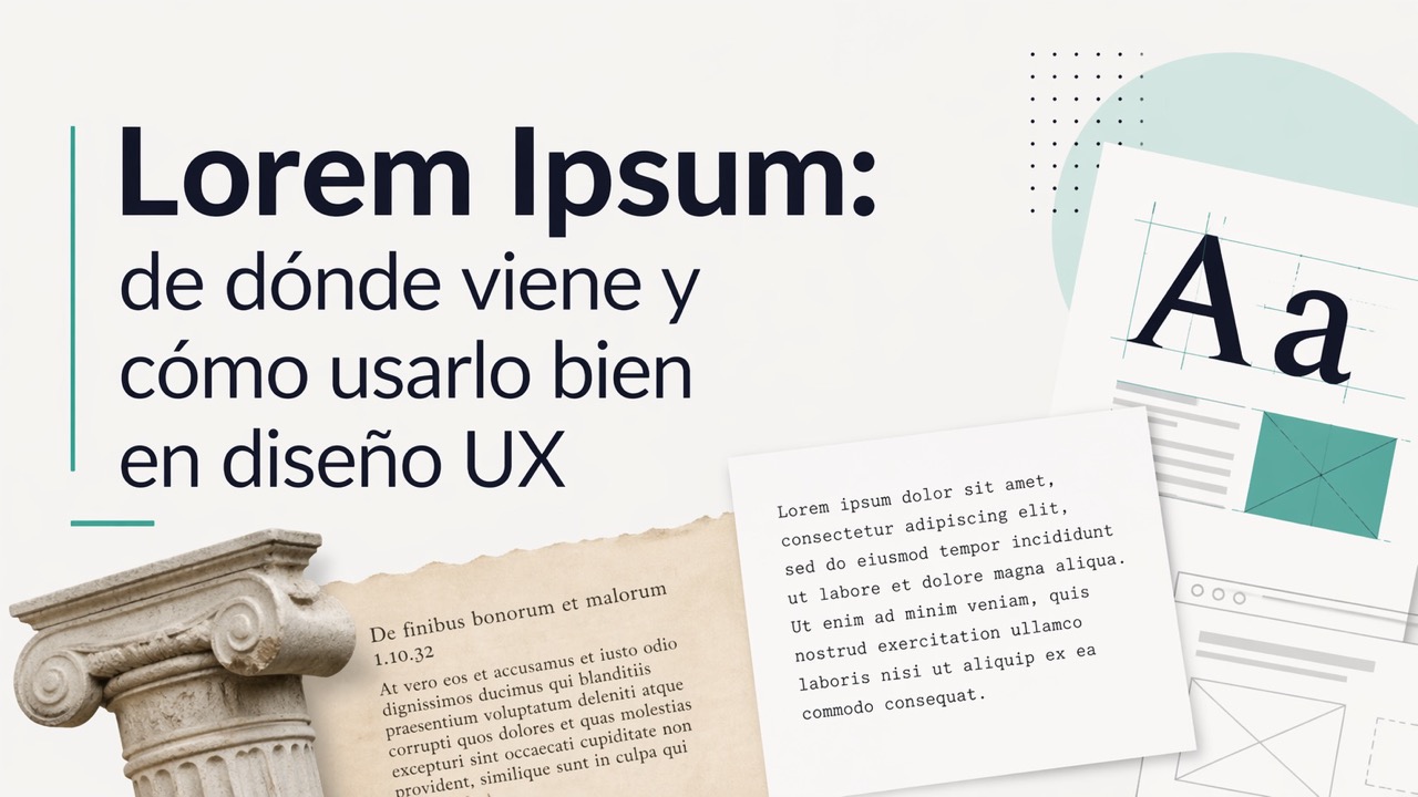 Lorem Ipsum: de dónde viene y cómo usarlo bien en diseño UX