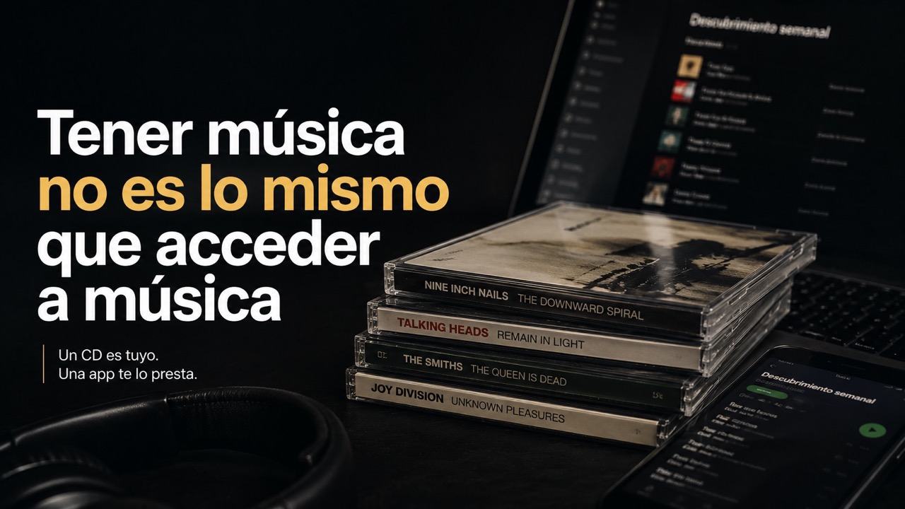 Tener música no es lo mismo que acceder a música