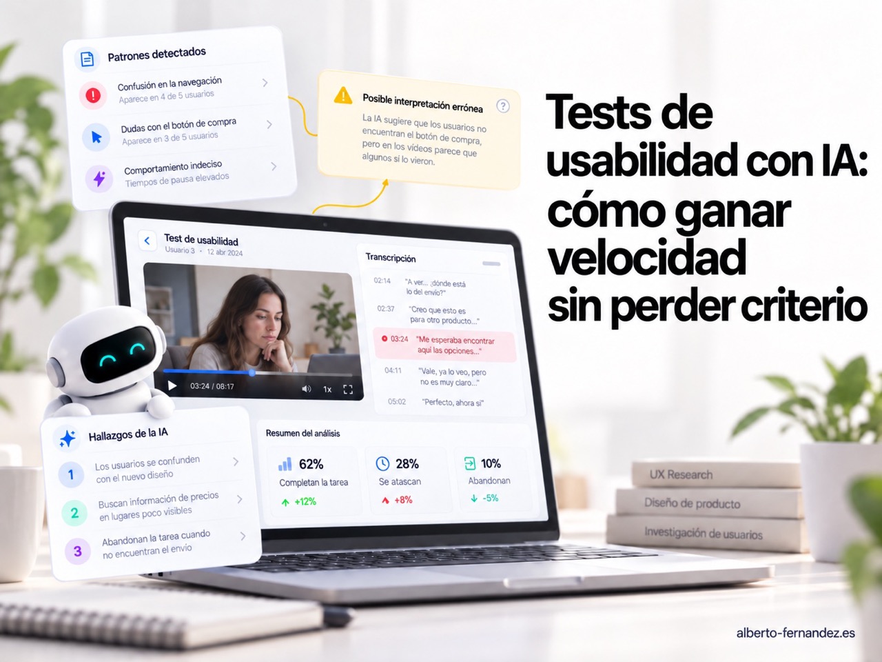 La IA ya ayuda a analizar tests de usabilidad